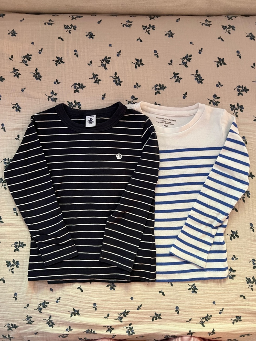 Petit Bateau and MonoPrix Striped Long-Sleeve Tees